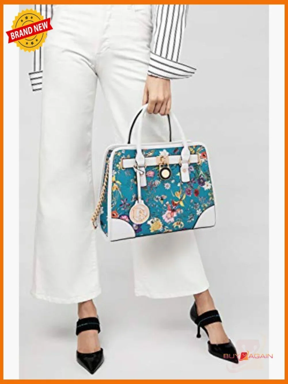 Vegan Leather Satchel Handbag Set with Wallet 2pcs Work Tote Shoulder Bag